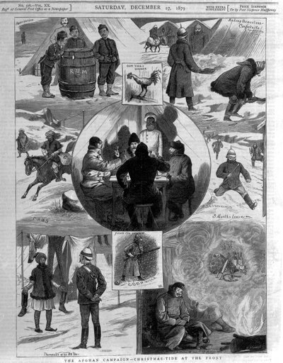 De Afghaanse campagne - Kersttijd aan het front, omslagillustraties uit 